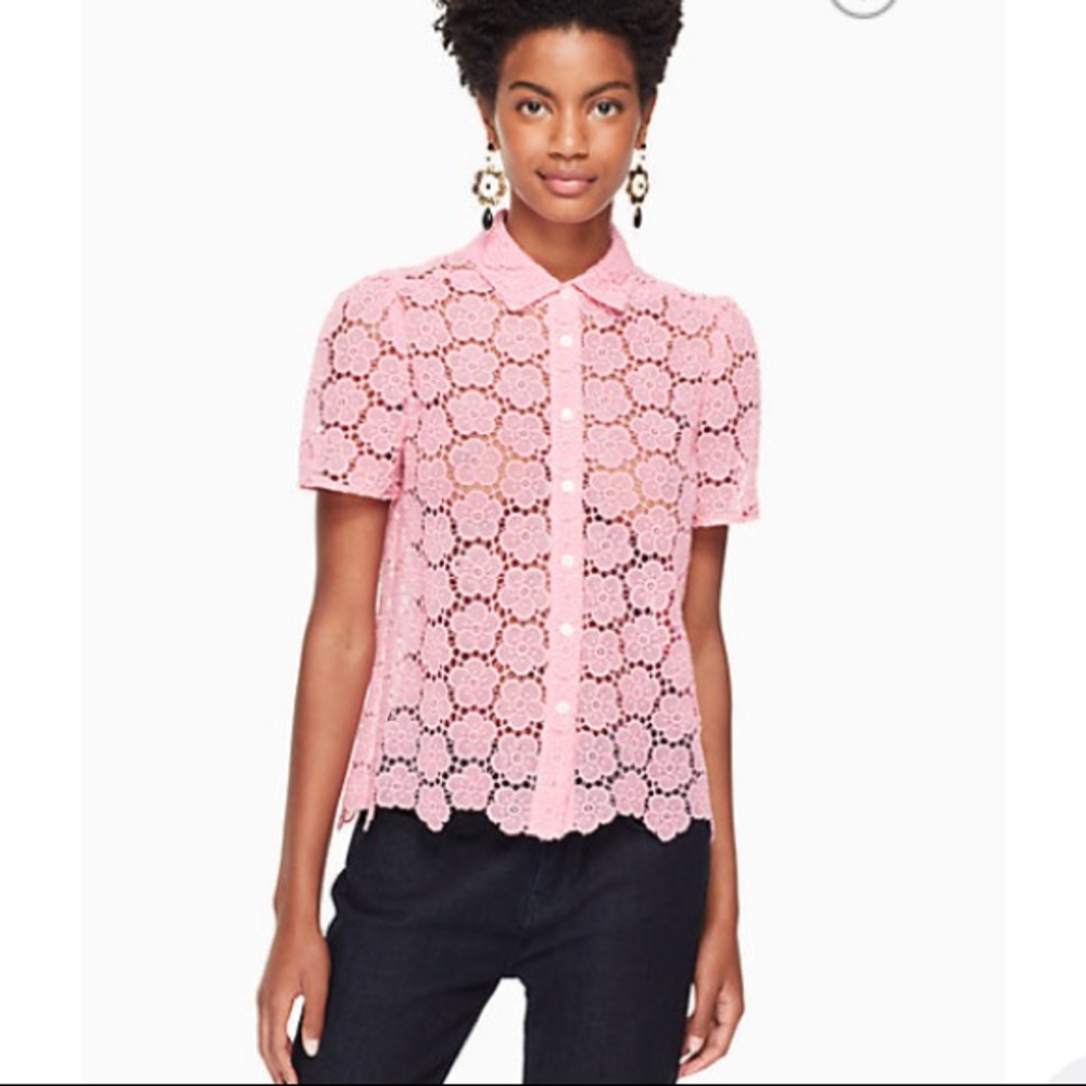 bloom flower lace top